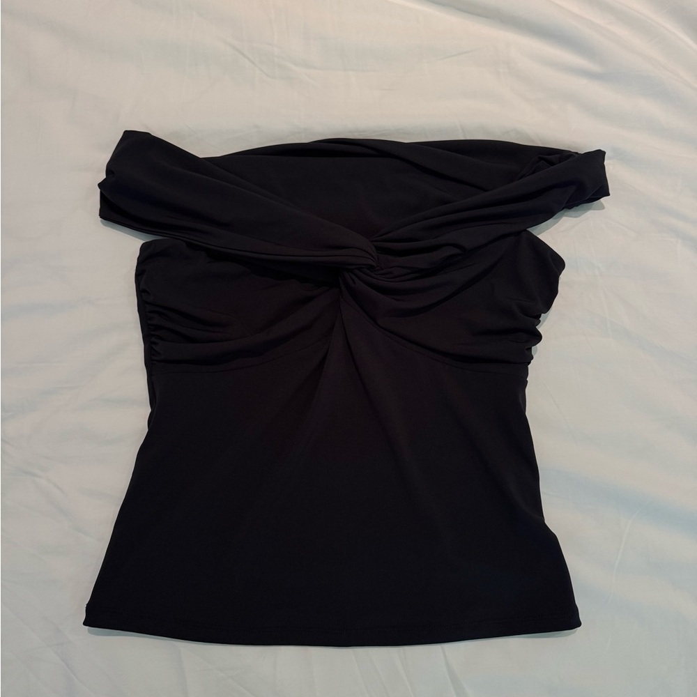Abercrombie Ruched Off-Shoulder Top